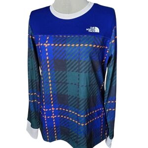 NWT North Face Women's Flash Dry Base Layer, Waffle Plaid, Size Large